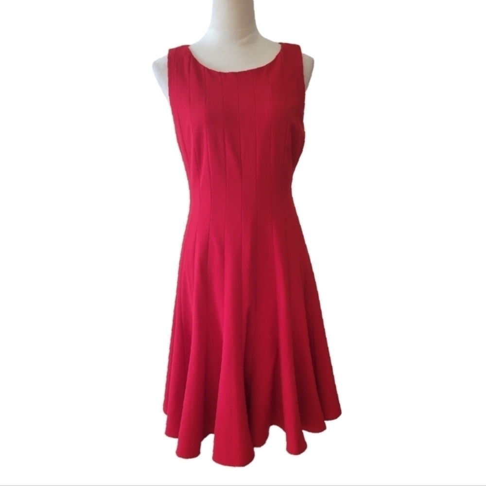 Calvin Klein Red Sleeveless Dress